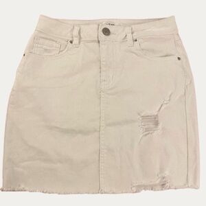 NWOT YMI Jeans White Denim Skirt sz 1/25